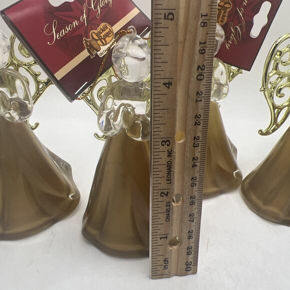 Cracker Barrel Golden Angel Christmas Ornament Set Of 4 - Picture 2 of 3